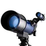 High Definition High Times Astronomical Telescope with Tripod - Blue 16x / 66x70 - 45-Degree Angle