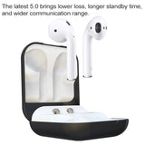 Waterproof Sport Headset with Bluetooth 5.0 Options - Blue - Top-Down View
