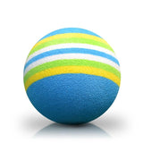 10-pack Blue Sponge Golf Practice Balls for Indoor - Side View