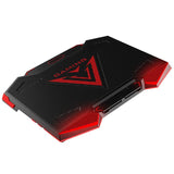 5-core Dual Port Laptop Stand with Cooling Fan - Blue - Extra Image