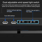 5-core Dual Port Laptop Stand with Cooling Fan - Blue - Extra Image
