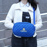 Small Messenger Bag With Tablet And Phone Warmer - Blue