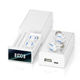 Wireless Bluetooth Earphones with Magnetic Charging Box - Blue