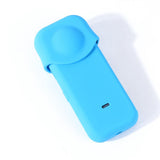 Full Body Dust Proof Silicone Protective Case for Insta360 one X2 - Blue - Top-Down View