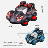 Remote Control Stunt Drift Car Toy - Creative and Electric - Blue - Top-Down View