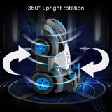 Remote Control Stunt Drift Car Toy - Creative and Electric - Blue - Close-Up Angle