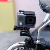 Universal Motorcycle Mount for Action Cameras - Blue