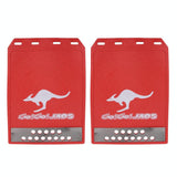 2 Pcs Premium Heavy Duty Molded Splash Mud Flaps Auto Front And Rear Fender Guard Small Size Random Pattern Delivery - Blue