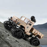 Off-road Climbing Truck for Kids with Wifi Control and Led Lights - Blue - Top-Down View