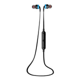 Wireless Sport Bluetooth Earphones with In-line Control - Black - Blue