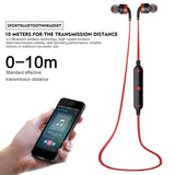 Wireless Sport Bluetooth Earphones with In-line Control - Black - Blue