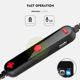 Wireless Sport Bluetooth Earphones with In-line Control - Black - Blue - Extra Image
