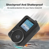 Protective Silicone Case with Lens Cap - Blue