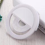 Adjustable Clip Beauty Light for Smartphones - Usb Cable - Blue