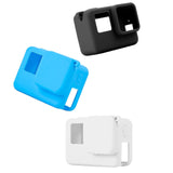 Silicone Protective Case with Lens Cap for Insta360 Ace - Blue - Side View