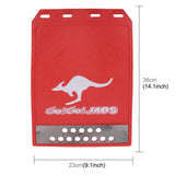Premium Heavy Duty Molded Splash Front And Rear Mud Flaps Fender Guard Medium Size Random Pattern Delivery - Blue - 45-Degree Angle