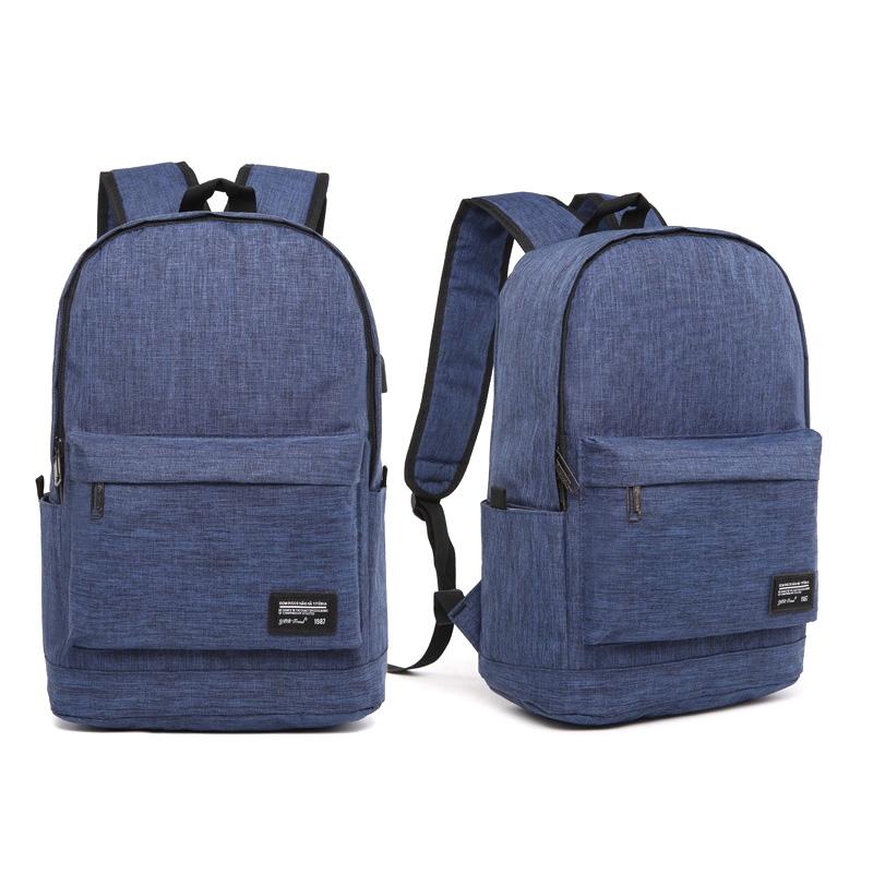 Multi-function Laptop Backpack with Usb Port - Fits 15.6 Devices - Oxford Cloth - 45x31x16cm - Blue