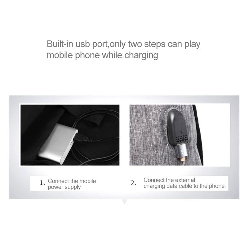 Multi-function Laptop Backpack with Usb Port - Fits 15.6 Devices - Oxford Cloth - 45x31x16cm - Blue