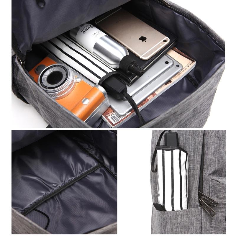 Multi-function Laptop Backpack with Usb Port - Fits 15.6 Devices - Oxford Cloth - 45x31x16cm - Blue