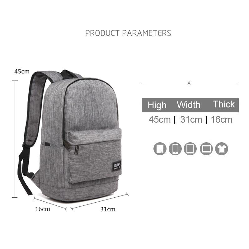 Multi-function Laptop Backpack with Usb Port - Fits 15.6 Devices - Oxford Cloth - 45x31x16cm - Blue