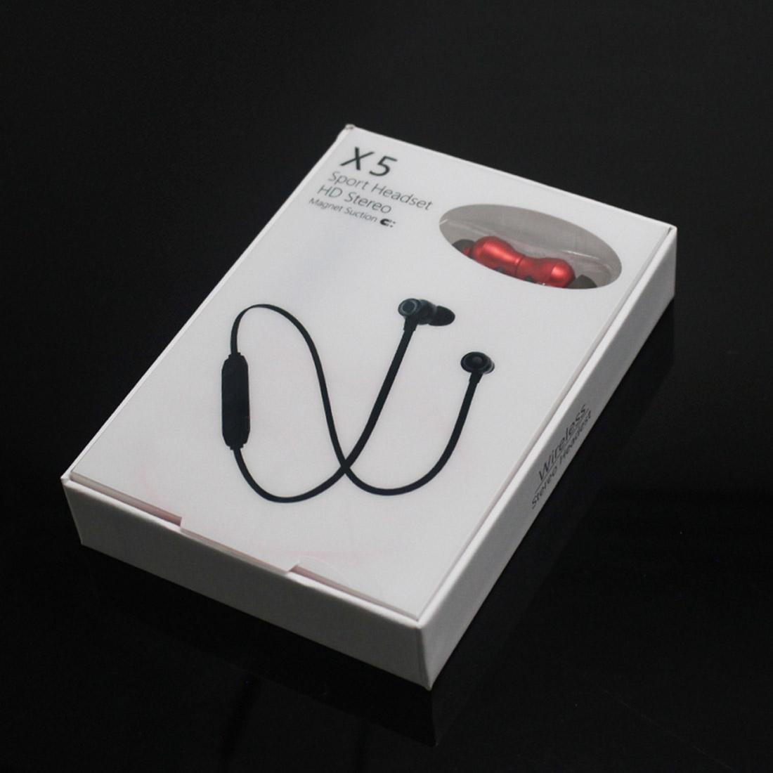 Waterproof X5 Sports Bluetooth Earbuds with Magnetic Design - Blue