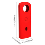 360 Camera Silicone Case with Lens Cover for Ricoh Theta Sc2 - Blue - Top-Down View