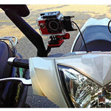 Universal Rearview Mirror Mount for Action Cameras - Blue
