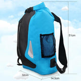 25L Outdoor Waterproof Dual Shoulder Strap Dry Bag Pvc Barrel Design - Blue - Extra Image