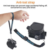 Aluminum Protective Cage with Insurance Frame and 52mm Uv Lens for Gopro Hero7 / 6 / 5 - Blue - 45-Degree Angle