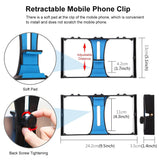 3-In-1 Vlogging Kit With Smartphone Rig Microphone And Led Ring Light - Blue - Rear View