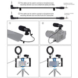 3-In-1 Vlogging Kit With Smartphone Rig Microphone And Led Ring Light - Blue - Extra Image