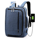 Multifunctional Oxford Laptop Backpack - Cxs-620 - Blue - Extra Image