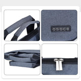 Breathable Laptop Bag for 15 Macbook Samsung Sony Dell Alienware Chuwi Asus Hp - Blue - 45-Degree Angle