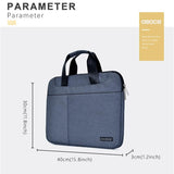 Breathable Laptop Bag for 15 Macbook Samsung Sony Dell Alienware Chuwi Asus Hp - Blue - Low Angle