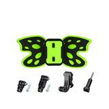 3-way Pivot Arm Butterfly Helmet Mount for Gopro Hero12 - Blue