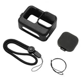 Silicone Case with Wrist Strap and Lens Cover for Gopro Hero 9-12 - Blue