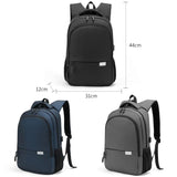 Multifunctional Oxford Laptop Backpack - Cxs-621 - Blue - Front View