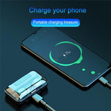 Wireless Noise-cancelling Earbuds with Charging Case - Blue