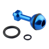 Universal 1 / 4 Ball Adapter for Action Cameras - Compatible with Gopro Insta360 Dji and More - 2.5cm Diameter - Blue