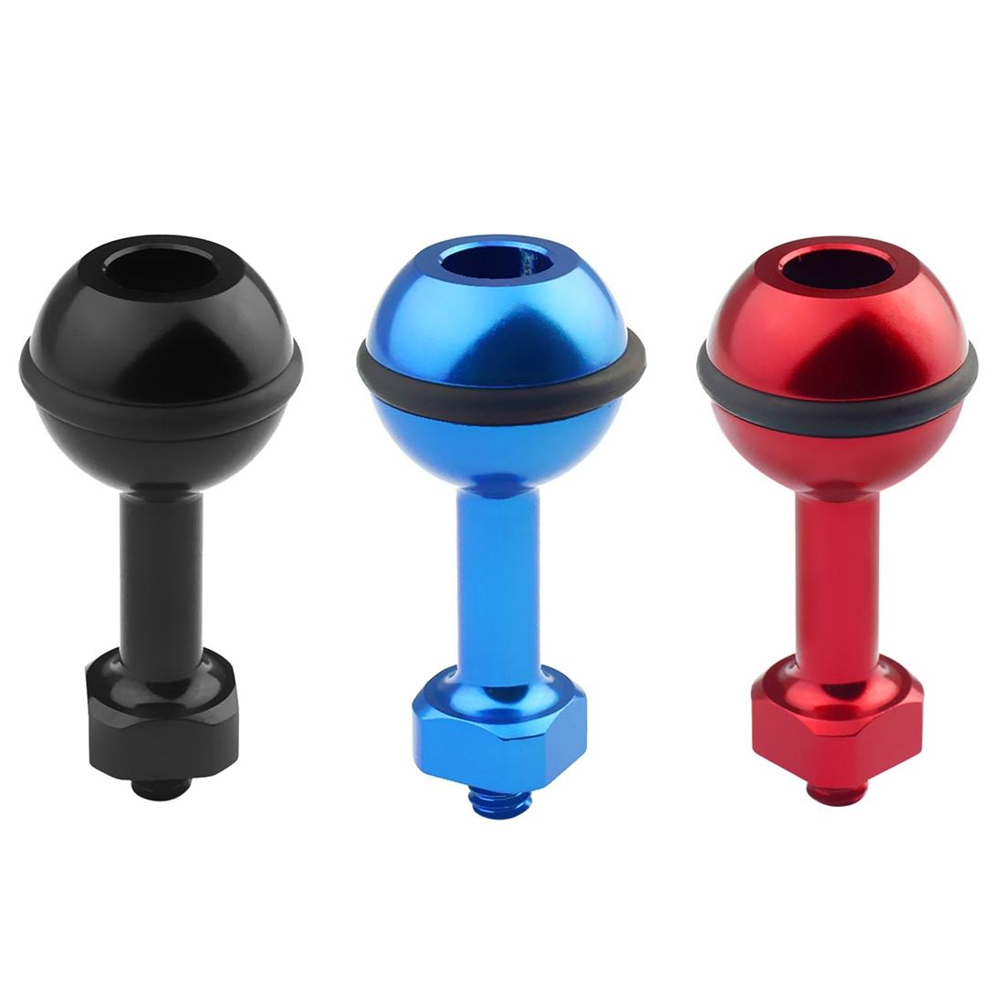 Universal 1 / 4 Ball Adapter for Action Cameras - Compatible with Gopro Insta360 Dji and More - 2.5cm Diameter - Blue