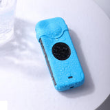 Silicone Case with Lens Cover for Insta360 one X2 - Full Body Dust Proof - Blue - Close-Up Angle