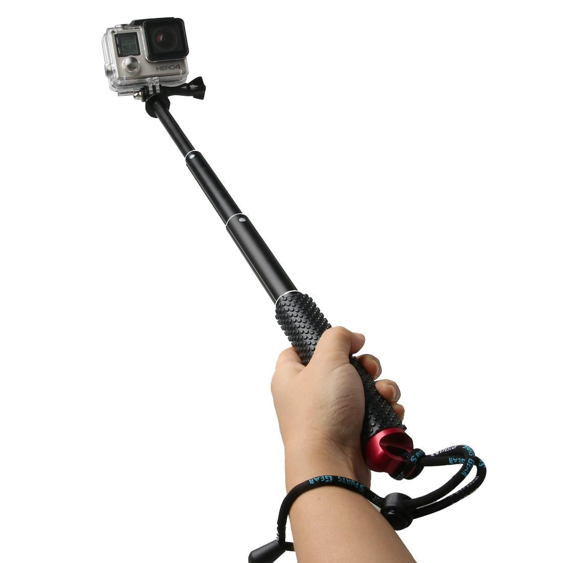 Extendable Monopod for Action Cameras - 49cm - Blue