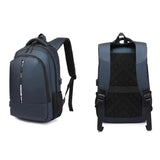 Multifunctional Oxford Laptop Backpack - Cxs-622 - Blue - Side View
