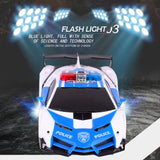 Remote-controlled Deformable Toy Car - 4 Channels - Blue - 45-Degree Angle