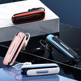 Wireless Unilateral Ear-mounted Earphone with Noise Reduction - Red Black - Side View