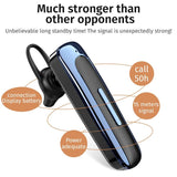 Wireless Unilateral Ear-mounted Earphone with Noise Reduction - Red Black - 45-Degree Angle