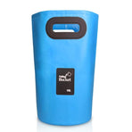 15L Outdoor Portable Folding Sink Pvc Collapsible Bucket - Sky Blue