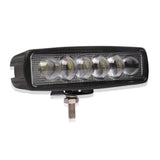 6 Inch 18W 6000K Ip68 8D Car Boat Marine Work Lights Spotlight Led Bulbs Dc 10 - 30V White Light - Front View