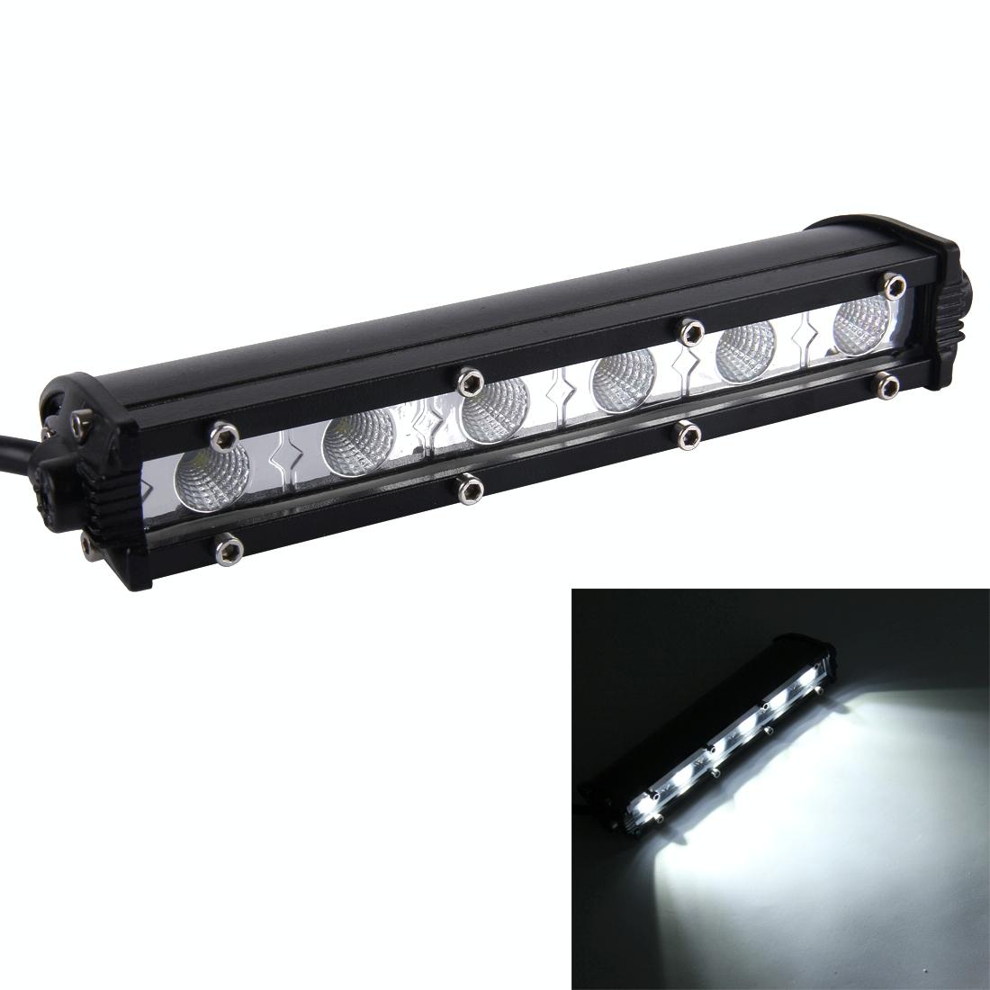 Dc 10 - 30V 18W 2300Lm 6500K Waterproof Vehicle Car Boat Marine 60 Degrees Adjustable External Work Flood Lights With 6 Intense Cree Led Lights White