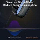 Wireless Unilateral Ear-mounted Earphone with Noise Reduction - White Blue - Close-Up Angle